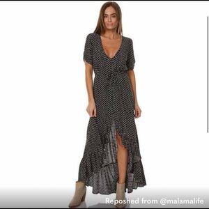 Delilah Maxi Dress Penelope Polka Black Augusta the Brand ax 2